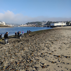 Ramassage sur la plage