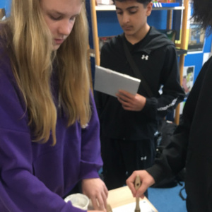 Les 4es lors de l'atelier